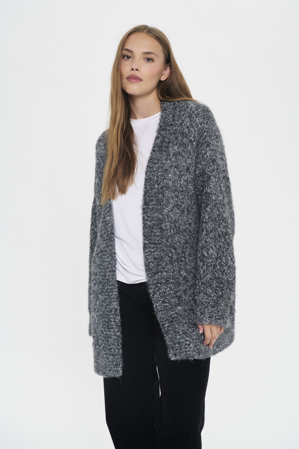NorthSZ Cardigan Gunmetal Melange - 1803061 - 30514582