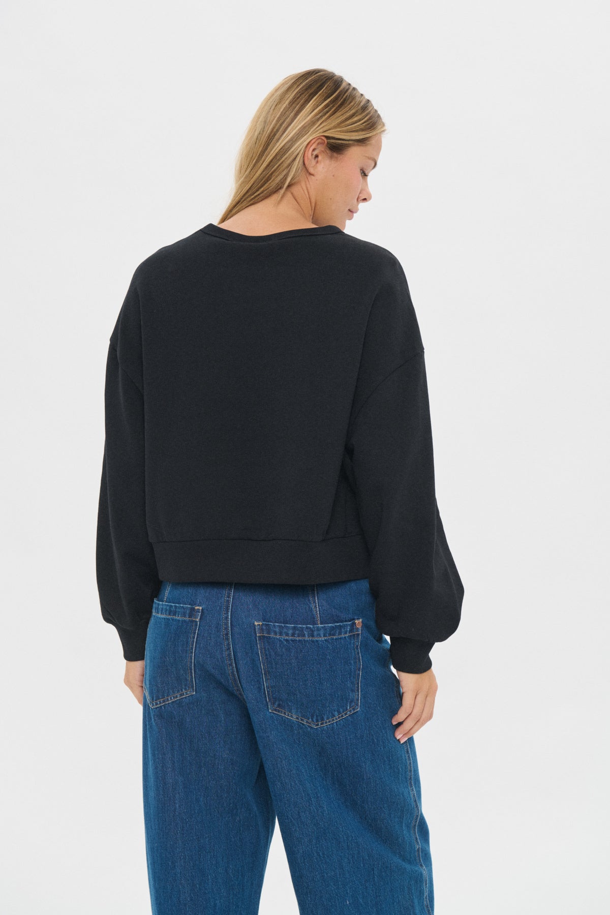 NevannaSZ Sweatshirt Svart - 193911 - 30514596