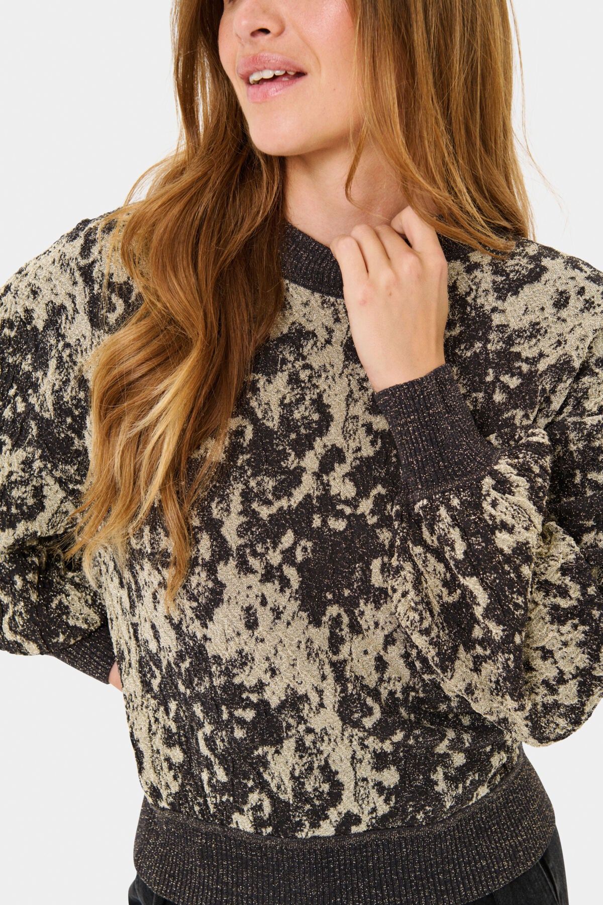 NahlaSZ Pullover Gunmetal Melange - 1803061 - 30514614