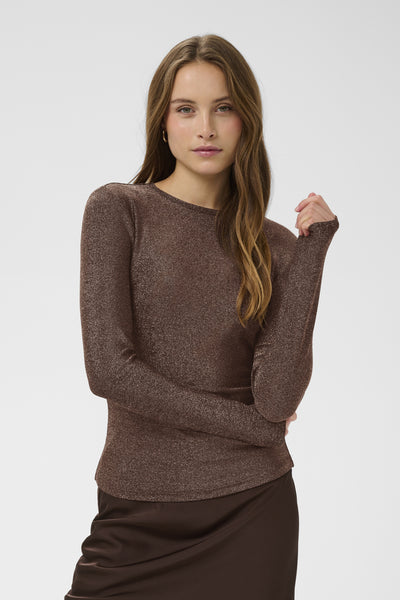 NoriaSZ LS Blouse Dark Oak - 191016 - 30514626 Thumbnail