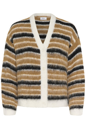 OlmaSZ Cardigan Tannin Black NavySky Stripes - - 30514758