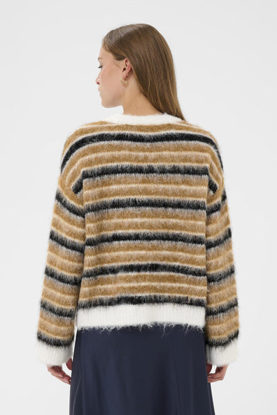 OlmaSZ Cardigan Tannin Black NavySky Stripes - - 30514758 Thumbnail