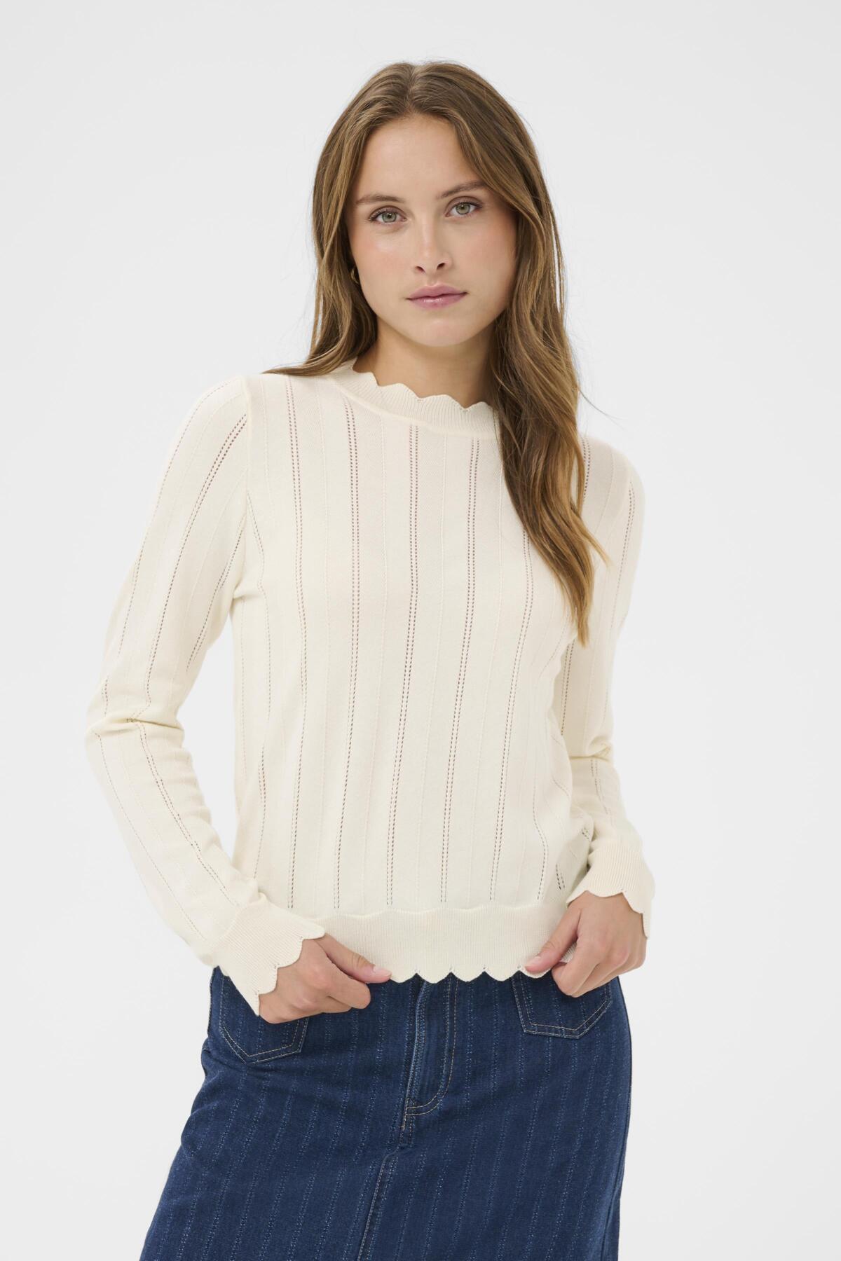 ObetteSZ Pullover Seedpearl - 120703 - 30514780