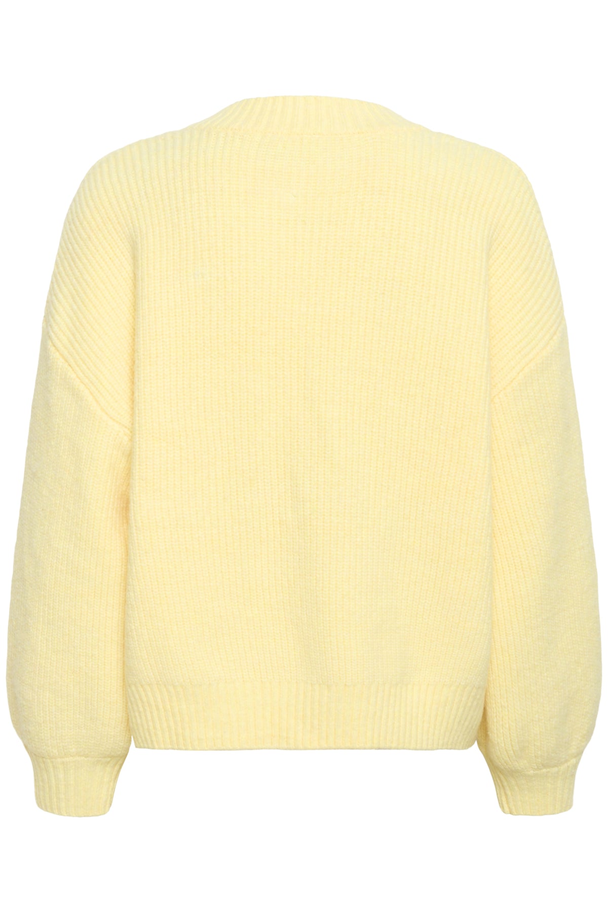 OttolineSZ V-ringad tröja Lemon Drop Melange - 1207361 - 30514811