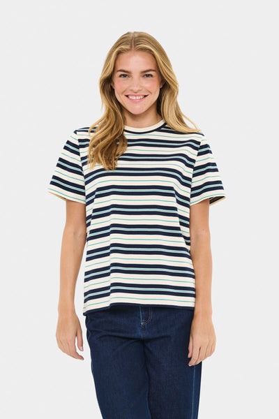 MherSZ T-Shirt Navy Multi Stripe - 30514835 Thumbnail