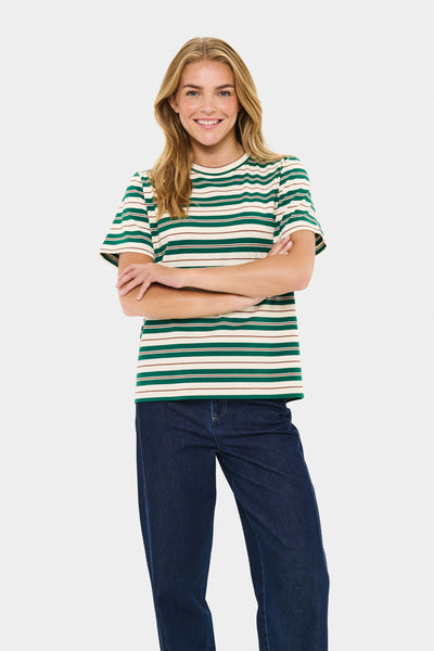 MherSZ T-Shirt Grön Multi Randig - 30514835 Thumbnail