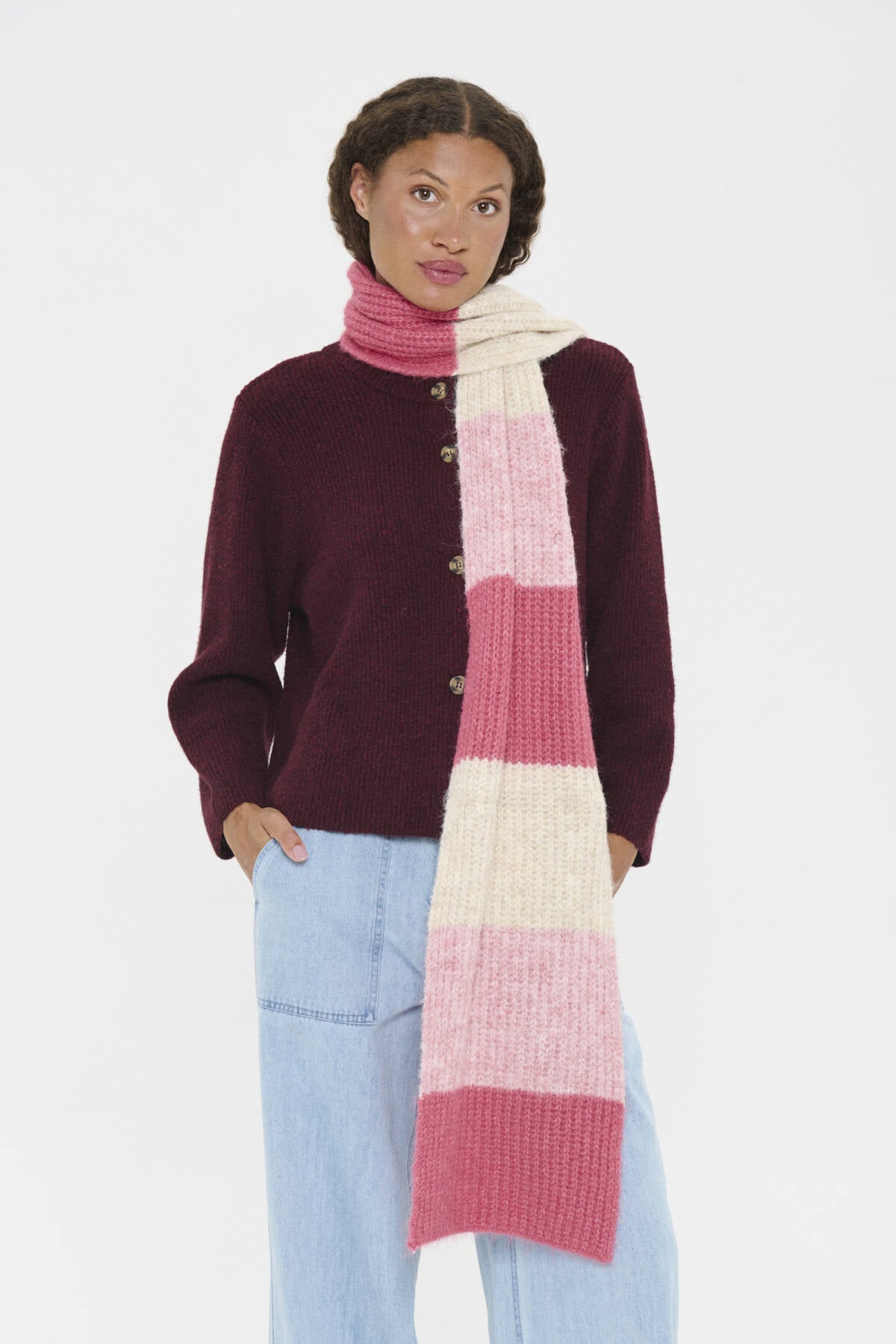 MandySZ Scarf Wild Rose Melange - 30514843