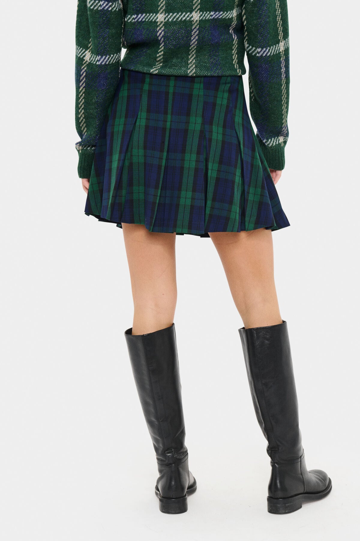 MadonnaSZ Kjole Ocean Botanical Plaid - 30514852