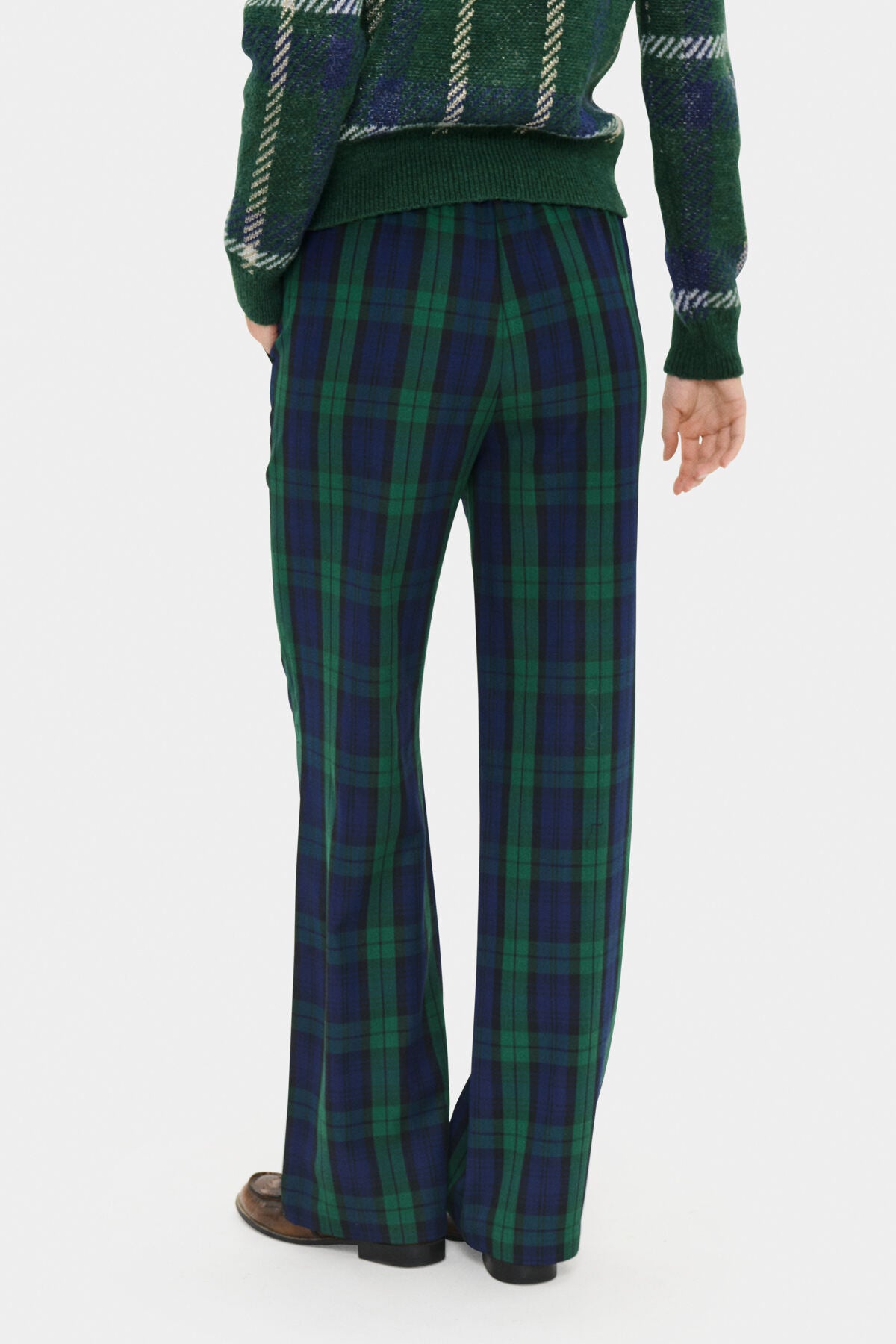 MadonnaSZ Byxor Ocean Botanical Plaid - 30514853
