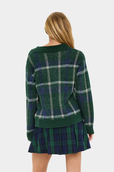 MoanaSZ Pullover Botanical Naval Plaid - 30514863 Thumbnail