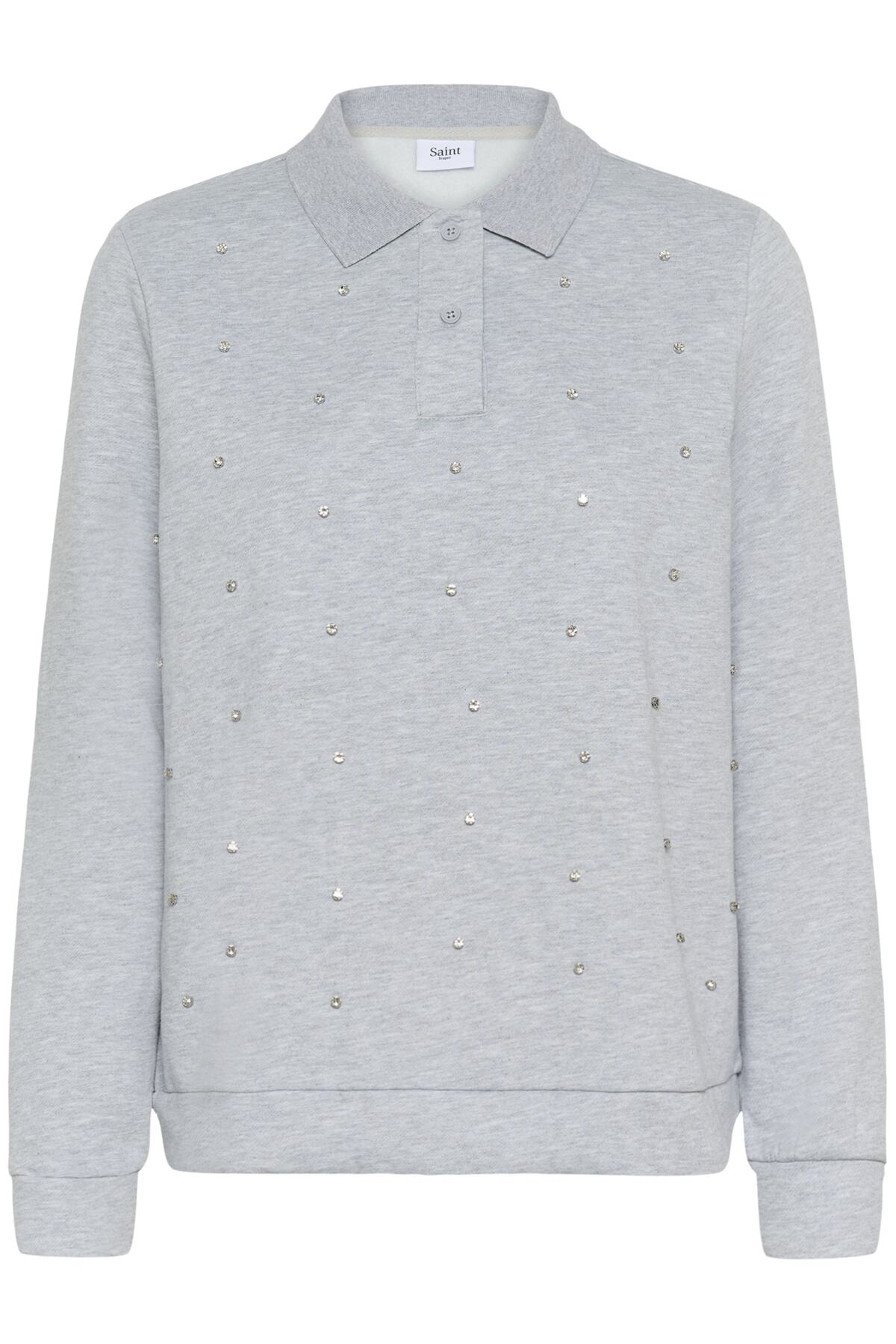 MoneSZ Sweatshirt Gray Morn Melange - 30514864