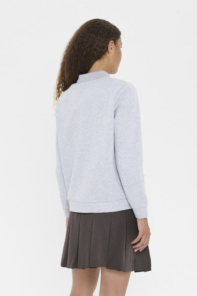 MoneSZ Sweatshirt Gray Morn Melange - 30514864 Thumbnail
