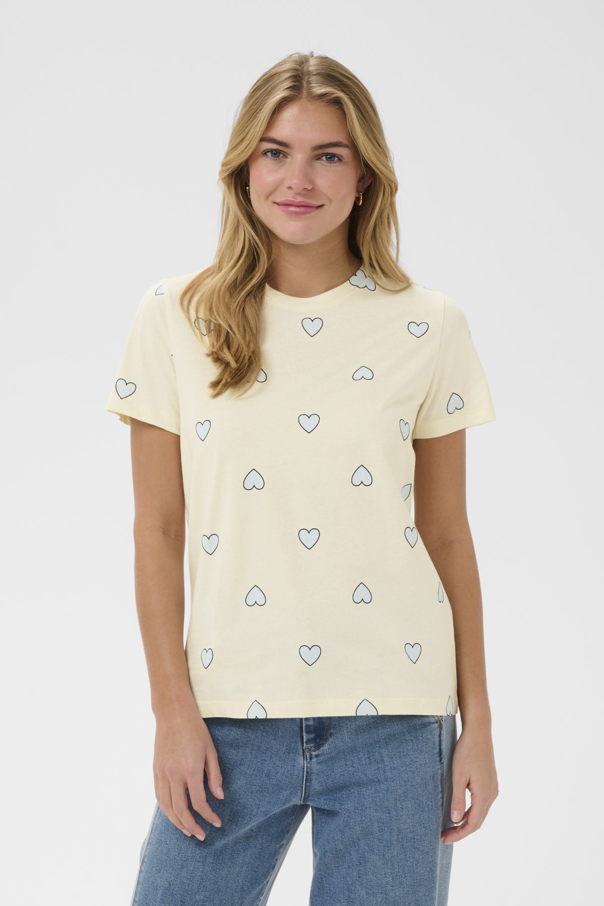 PixilinaSZ T-shirt Off White Skyway Big Hearts - - 30514919