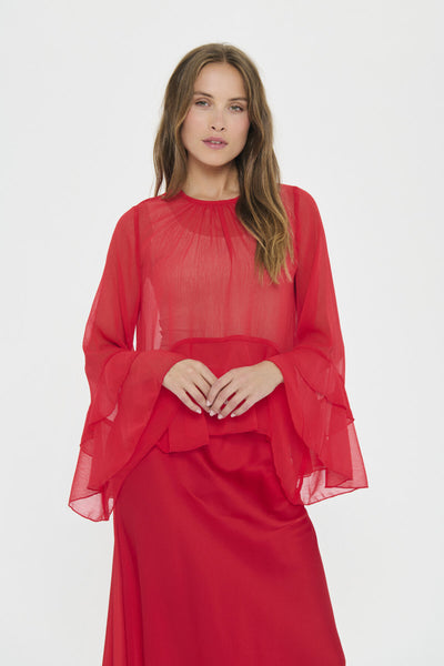 MazelleSZ Blus Chinese Red - 30515020 Thumbnail