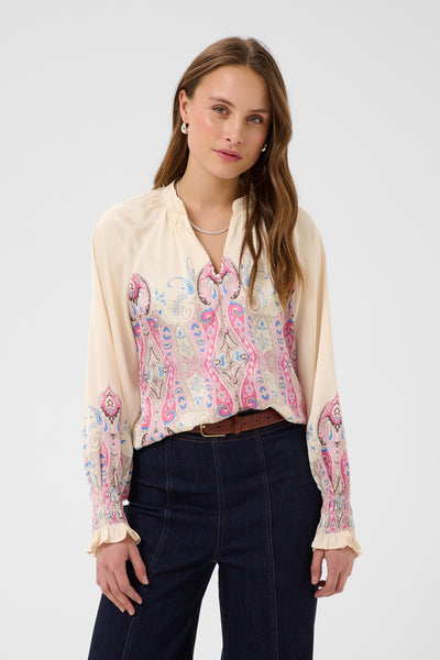 SuryaSZ Blouse Boarder Paisley - 305138 - 30515268 Thumbnail