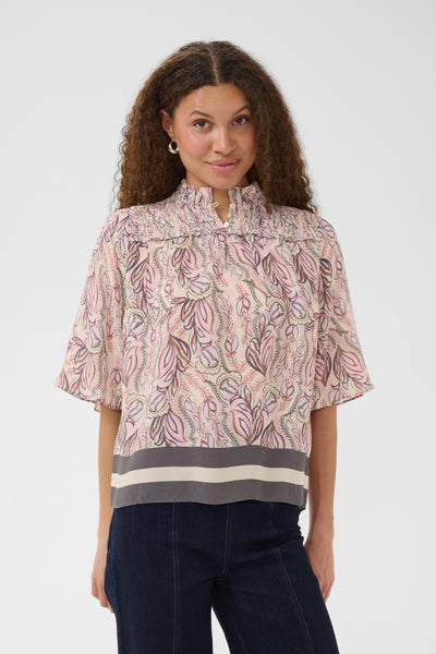 ShaktiSZ Blus Dusty Pinks Arty Blooms - 3051 - 30515271 Thumbnail