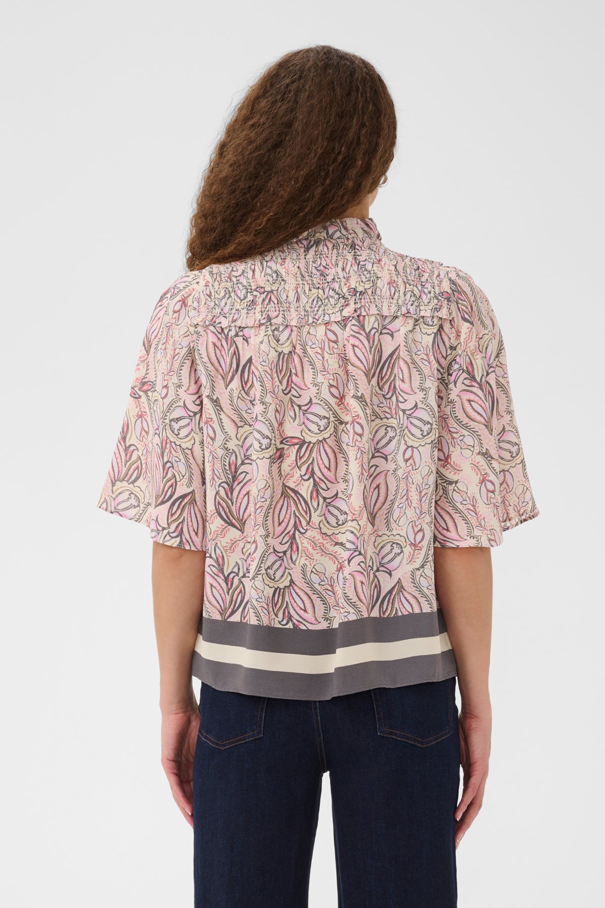 ShaktiSZ Blus Dusty Pinks Arty Blooms - 3051 - 30515271