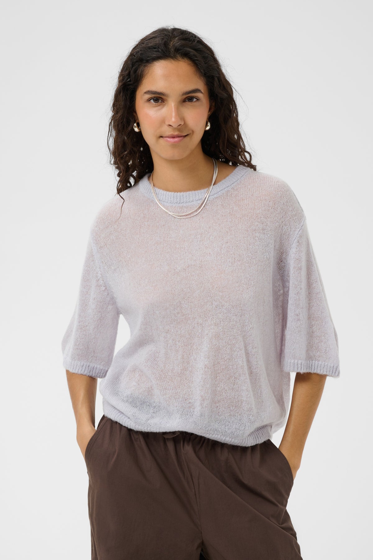 SabbaraSZ SS Pullover Misty Lilac Melange - 1538071 - 30515312