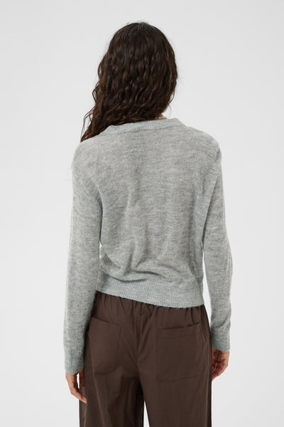 SabbaraSZ Cardigan Mist Grey Melange - 1739141 - 30515313 Thumbnail
