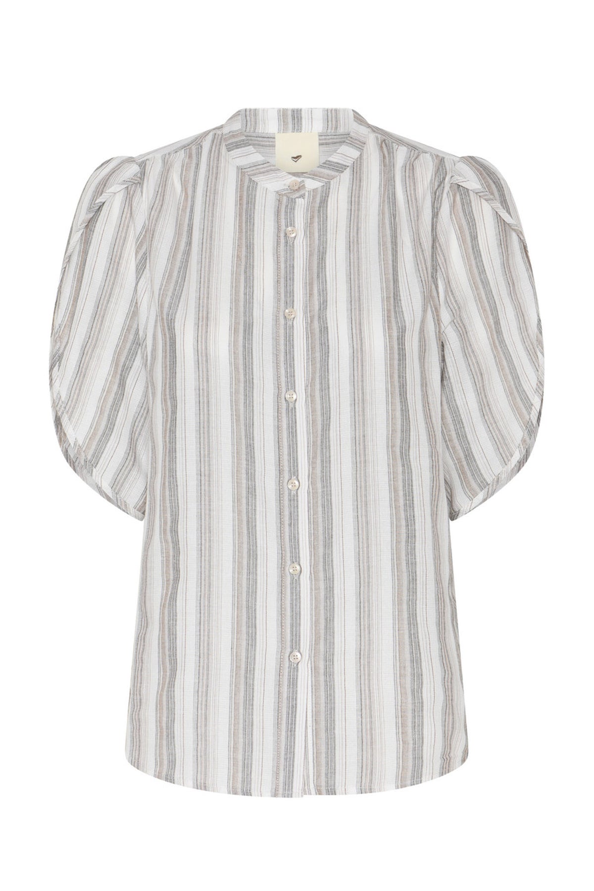 418HMTulin skjorta 809 Walnut stripe - HM1353