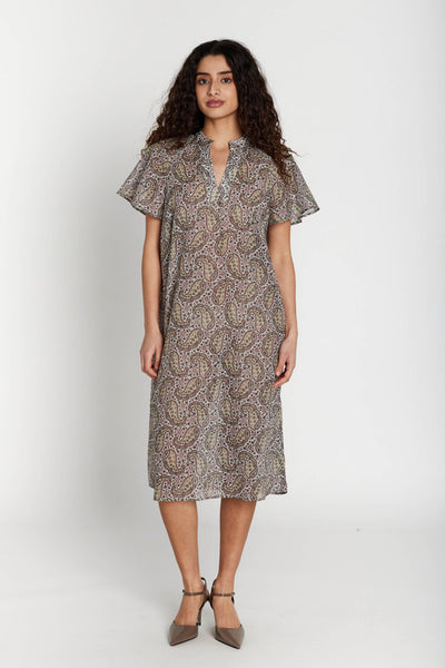 427HMVilan klänning 808 Rose paisley print - HM1450 Thumbnail