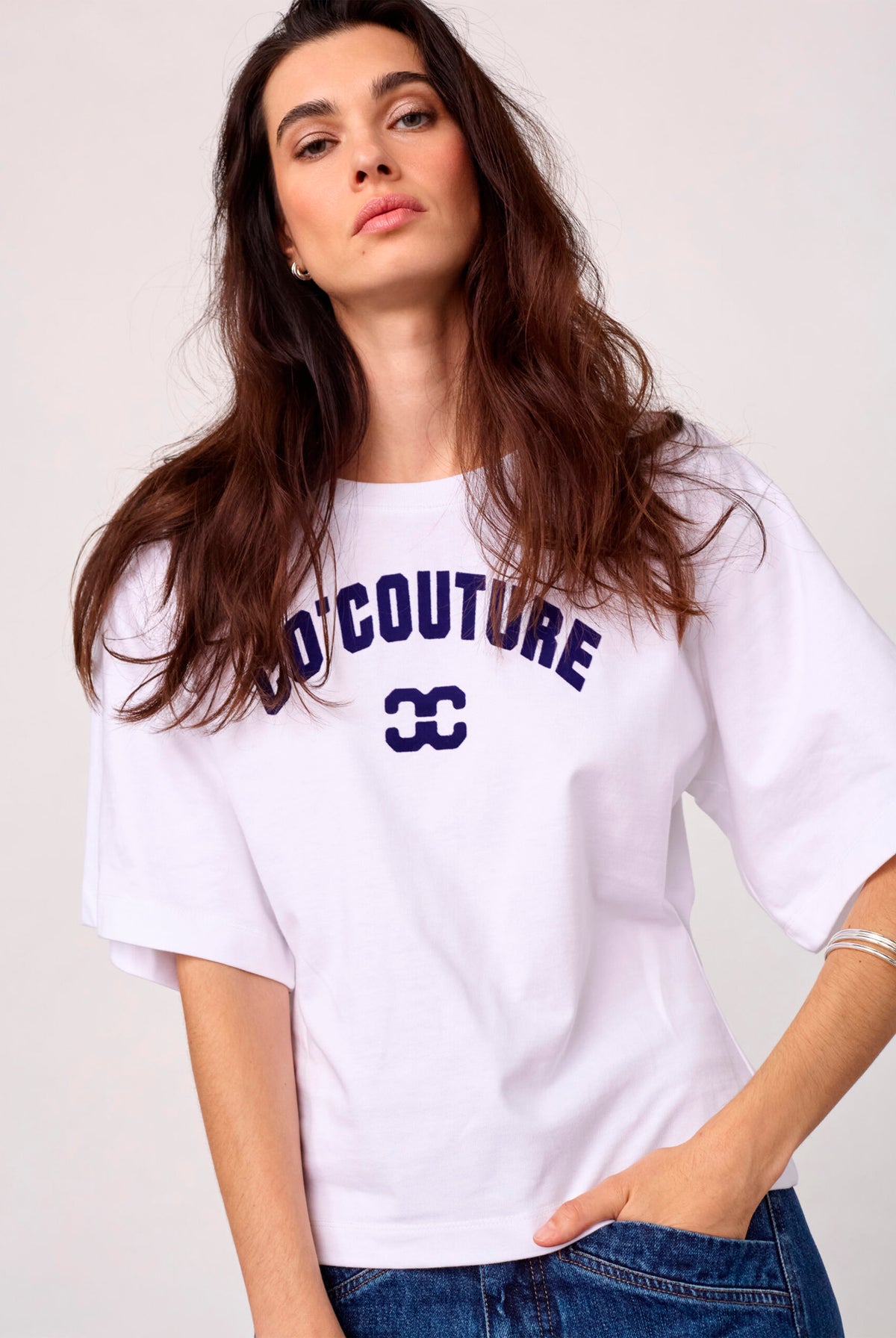 43013 ZengaCC T-shirt O-hals 10011-Vit - Blå - 500108