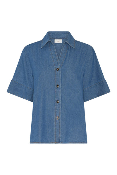 469HMMeki denimskjorta 218 Steel Blue - HM1458 Thumbnail