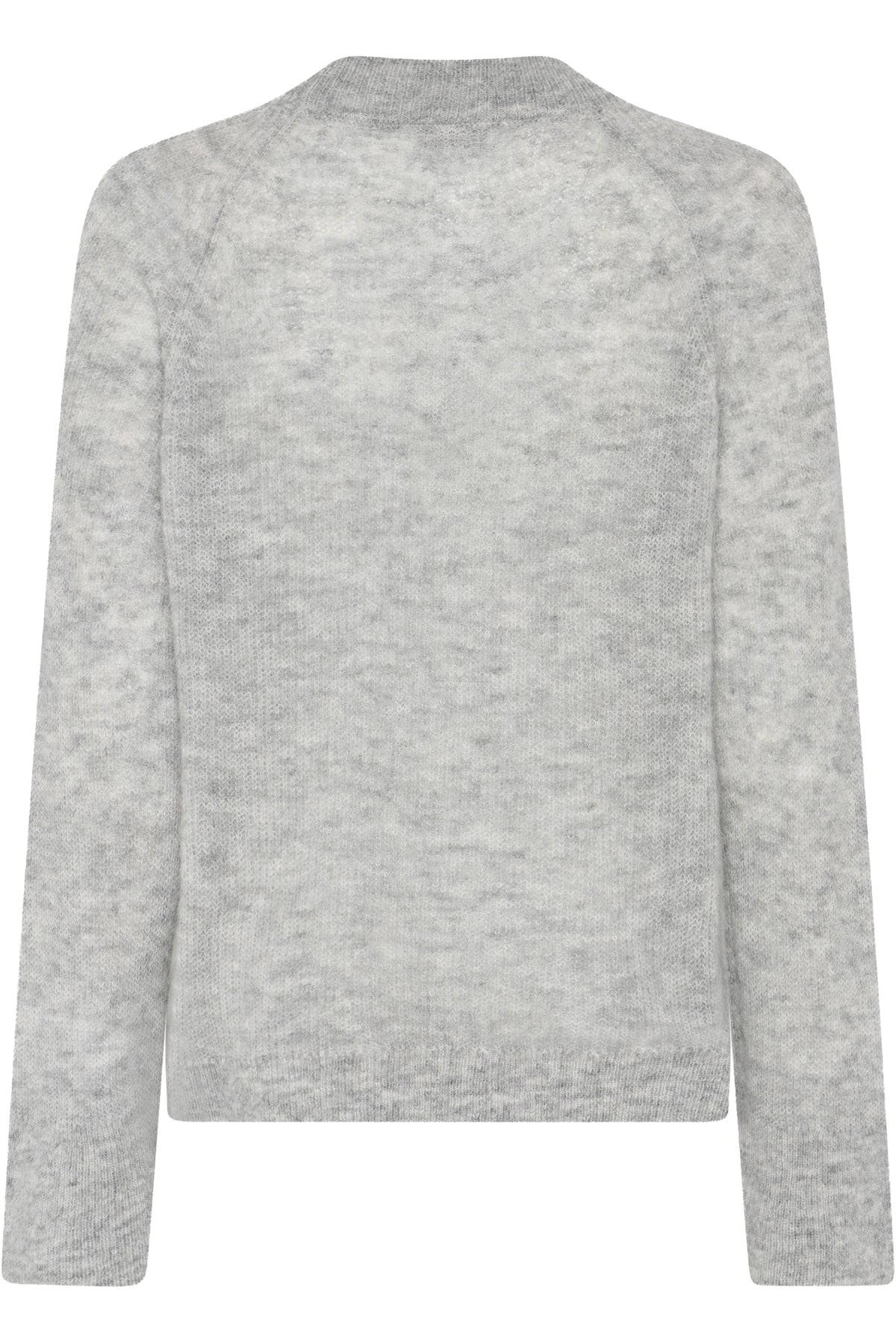 Fluffybbama Knit Ljusgråmelerad - BBW4845