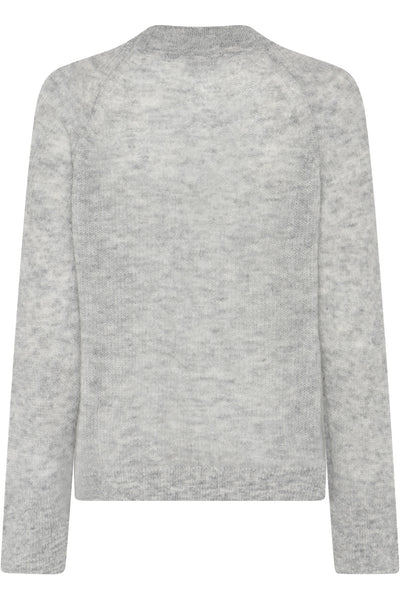 Fluffybbama Knit Ljusgråmelerad - BBW4845 Thumbnail