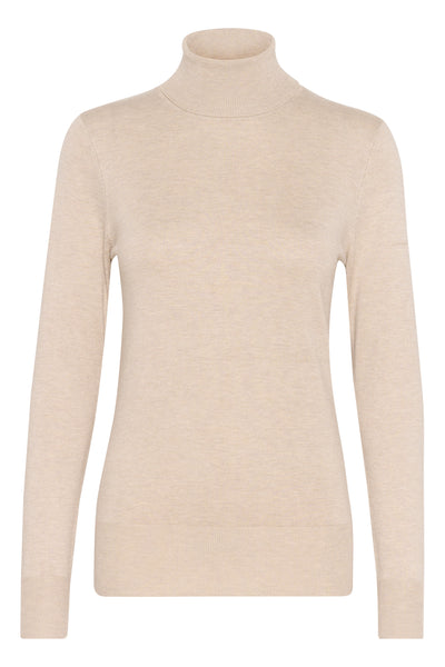 Astrid Roll Neck Feather Gråmelerad - 500023 Thumbnail