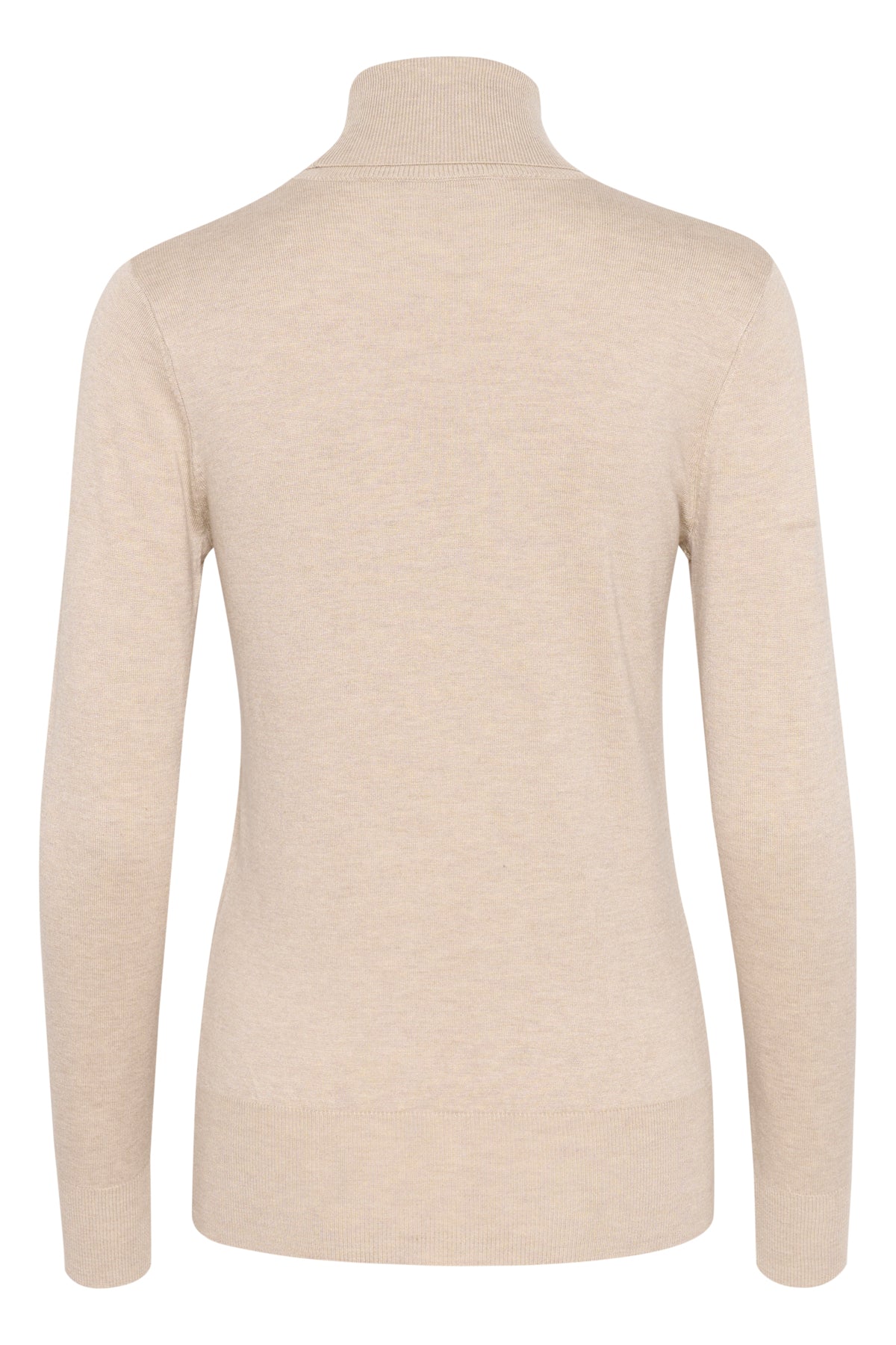 Astrid Roll Neck Feather Gråmelerad - 500023
