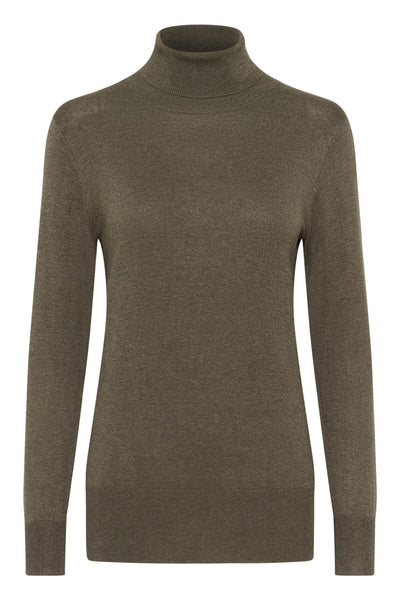 Astrid Roll Neck 500023 Morel Melange Thumbnail
