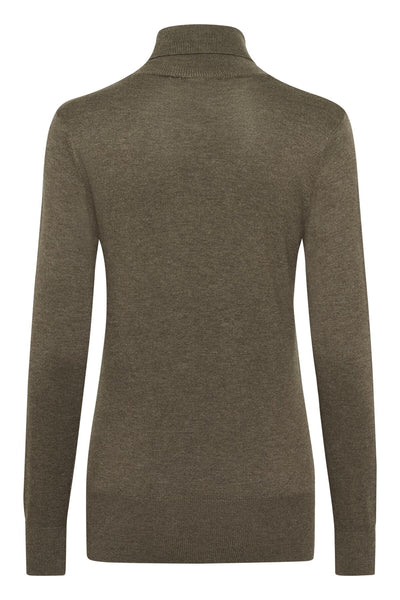Astrid Roll Neck 500023 Morel Melange Thumbnail