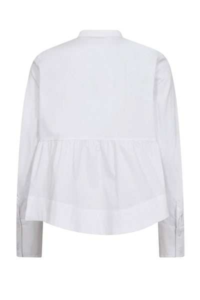 PoppyCC LS Flare Blouse 10001-White - 500025 Thumbnail
