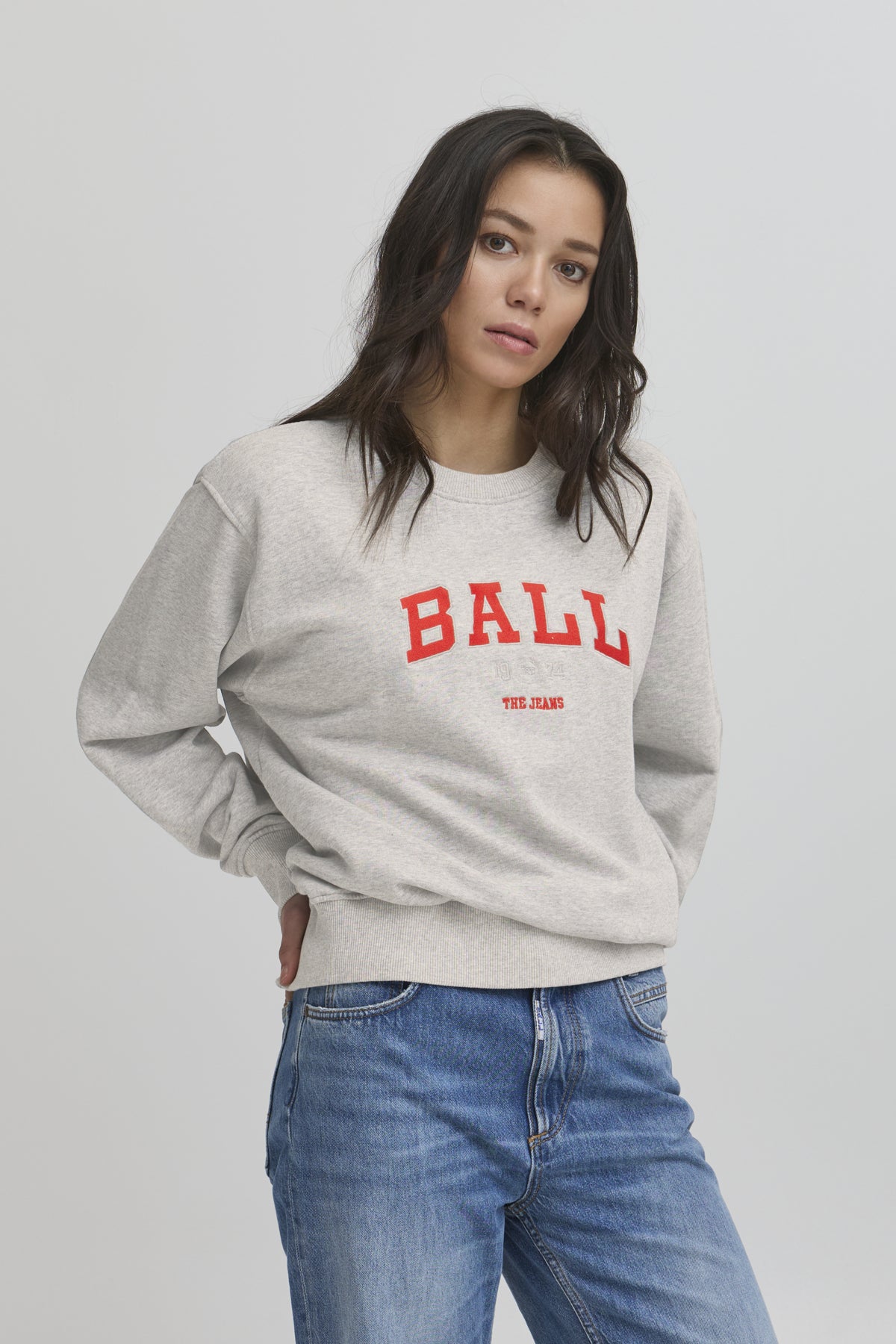 BALTAYLOR SWEAT Medium Grey w. Mistful Mauve - 50405001