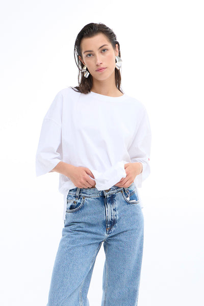 BAVILOA OZ T-SHIRT Medium Grey Melange - 50405056 Thumbnail