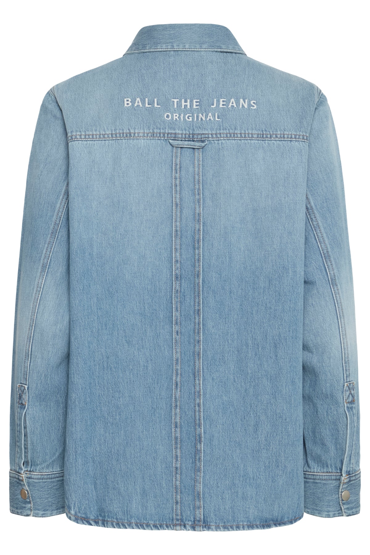 BALEON DENIM SHIRT Ljusblå denim - 50405224