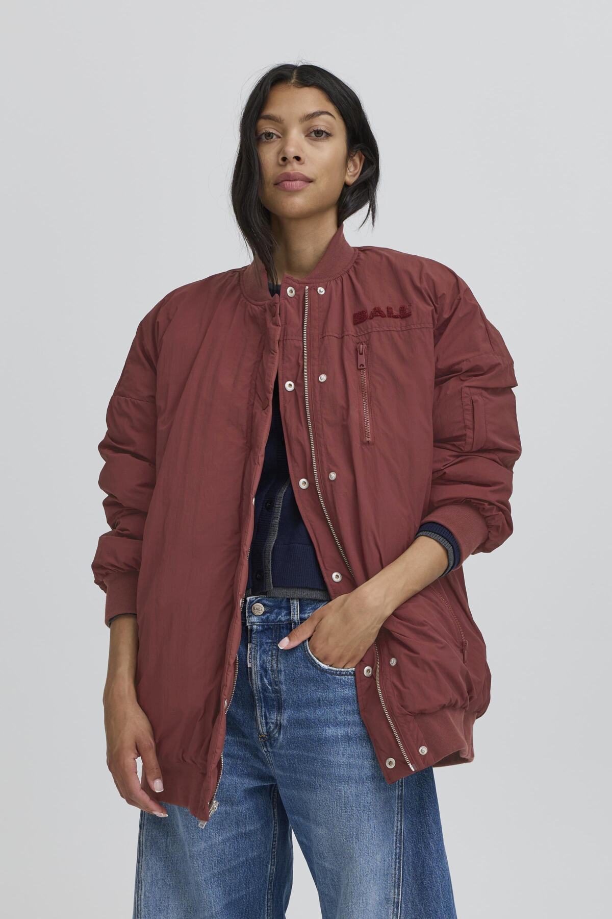 BAESTEL QUILTED OZ BOMBER Chocolate Truffle - 50405264