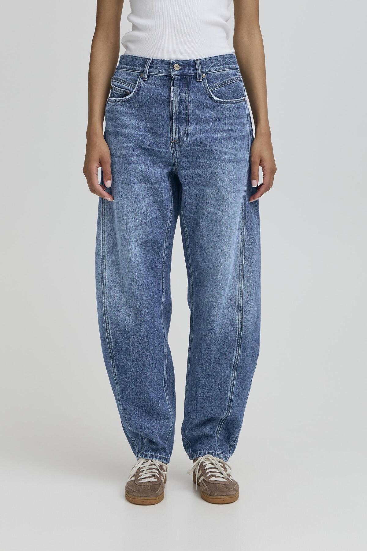 BACAVI GALON JEANS 50405288 MELLANBLÅ TVÄTTAD