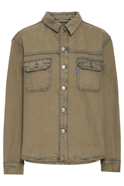 BAPIETRO OZ DENIM SHIRT Petrified Oak - 50405308 Thumbnail
