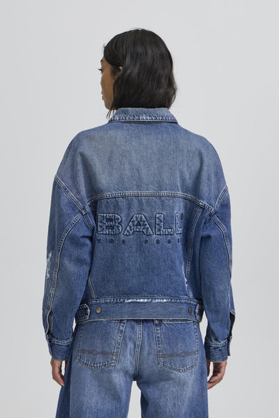 BACAMMIE DENIMJACKA MEDIUM BLUE WASH - 50405311 Thumbnail