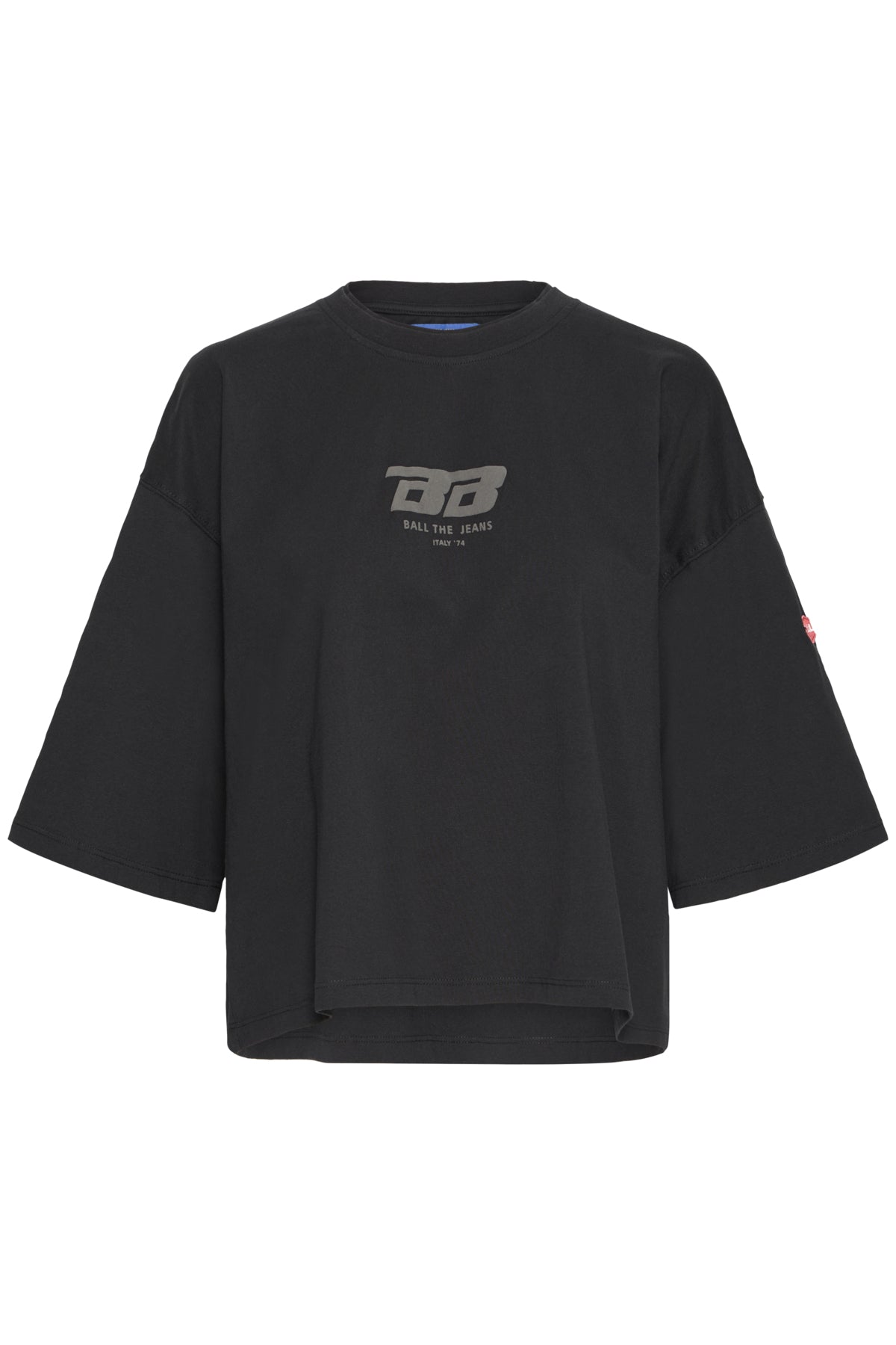 BAVIOLA CROPPED OZ TEE Svart - 50405332