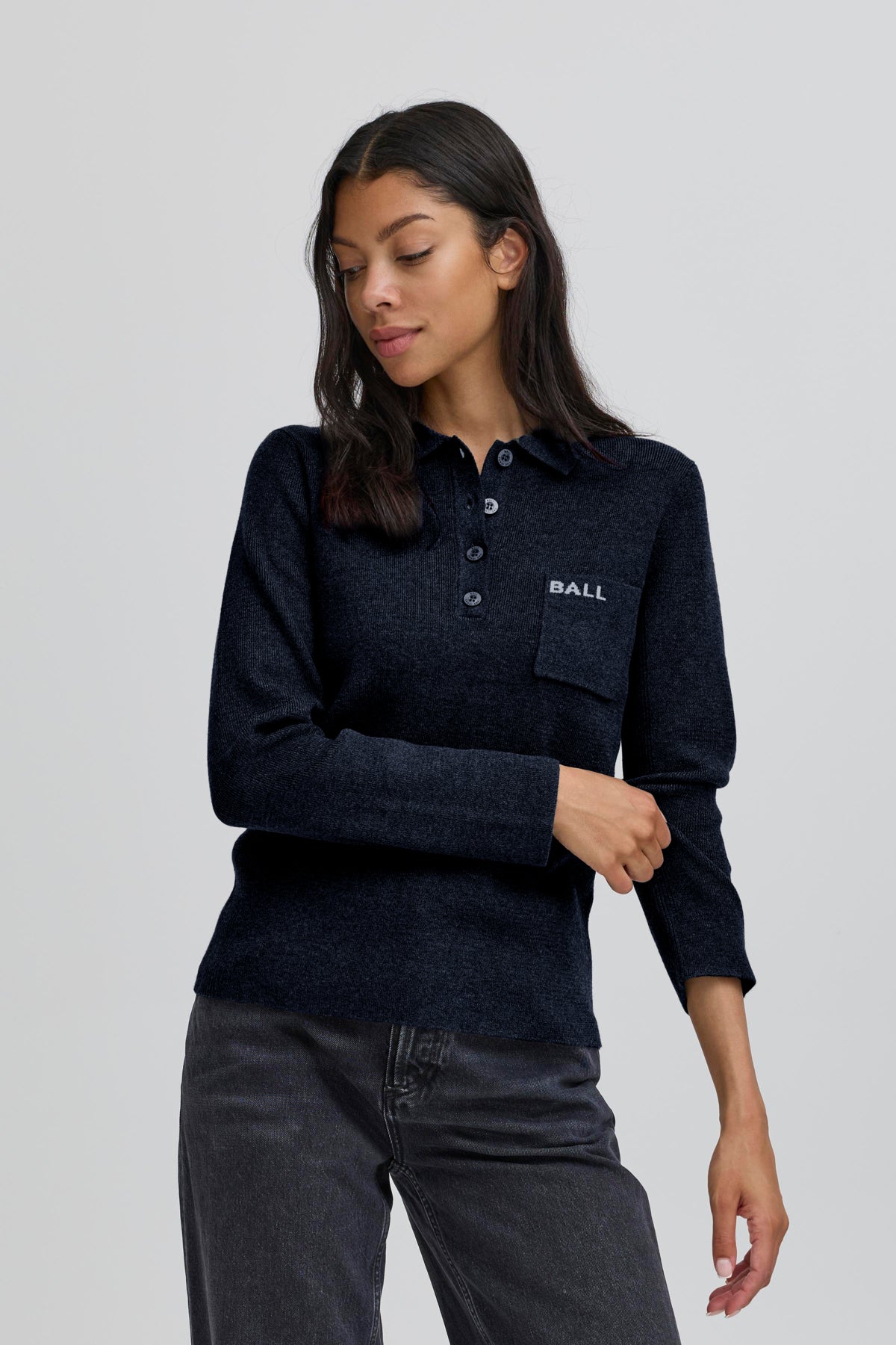 BAMARIETTA KNIT POLO Sky Captain - 50405347
