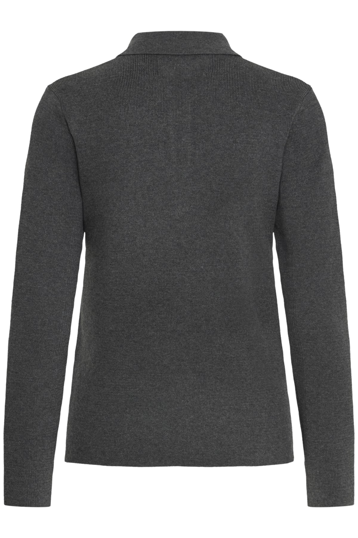 BAMARIETTA KNIT POLO Mörkgråmelerad - 50405347