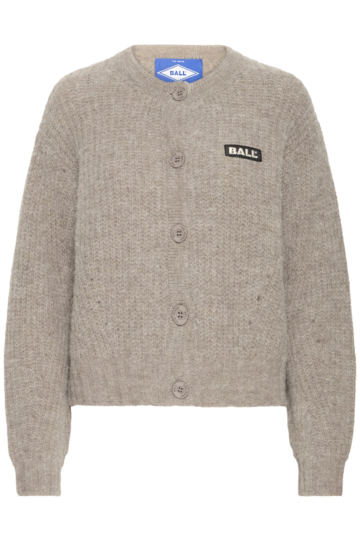 BASTACY RIB CARDIGAN Vintage Khaki - 50405351