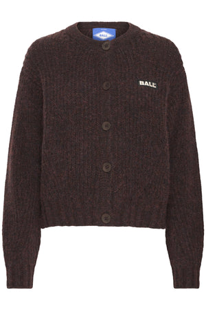 BASTACY RIB CARDIGAN Coffee Bean - 50405351