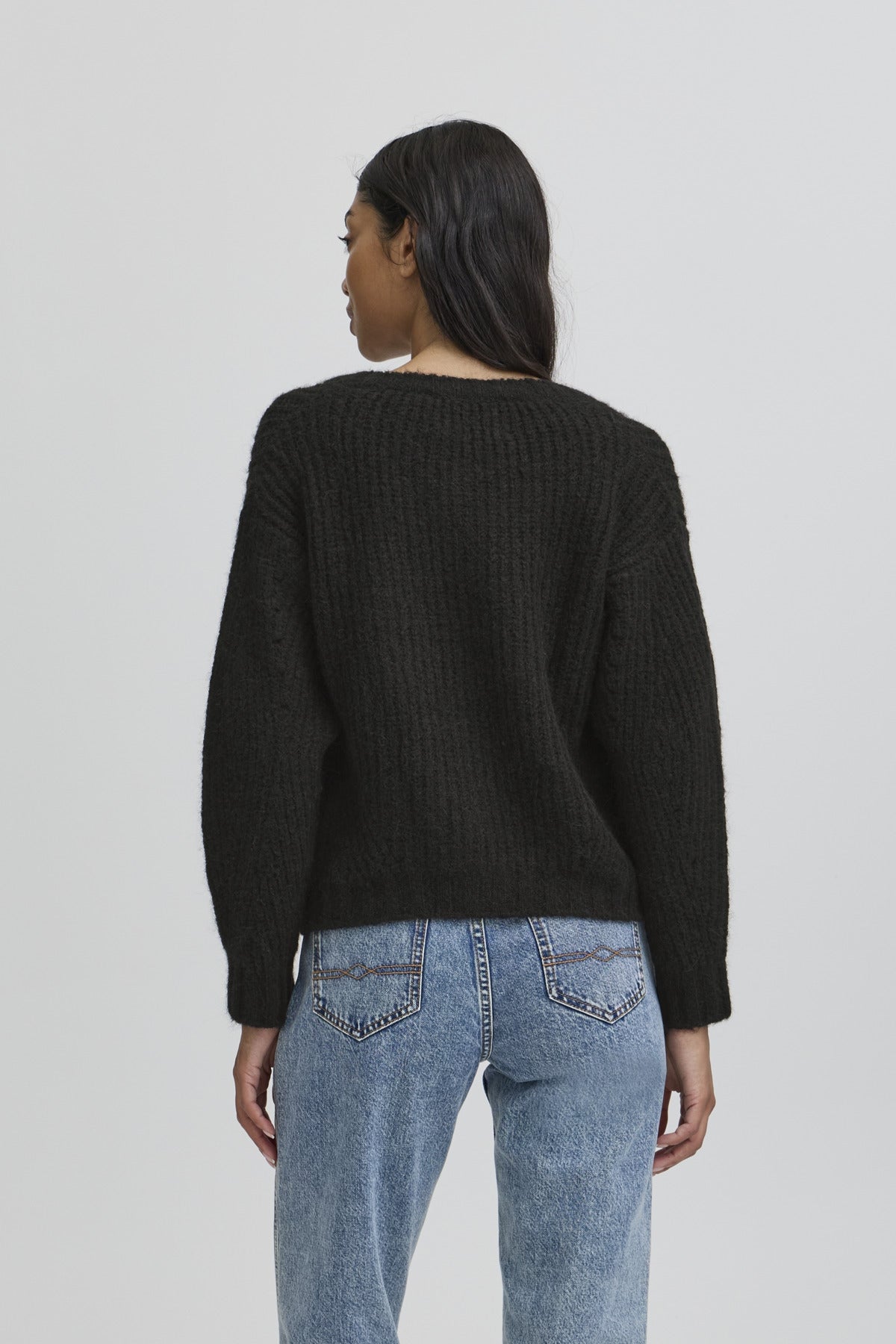 BASTACY RIB CARDIGAN Svart - 50405351