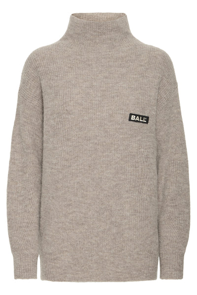 BASTACY HIGH NECK PULLOVER Vintage Khaki - 50405352 Thumbnail