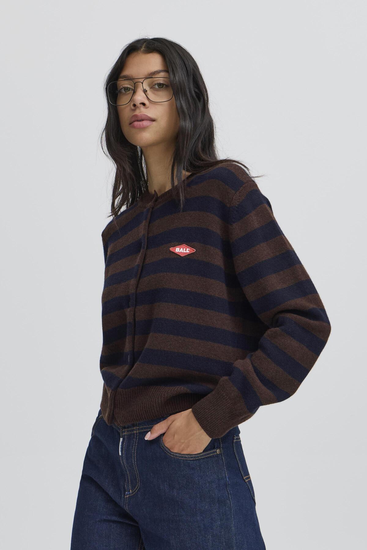 BATARDELLI CARDIGAN Coffee Bean - 50405357