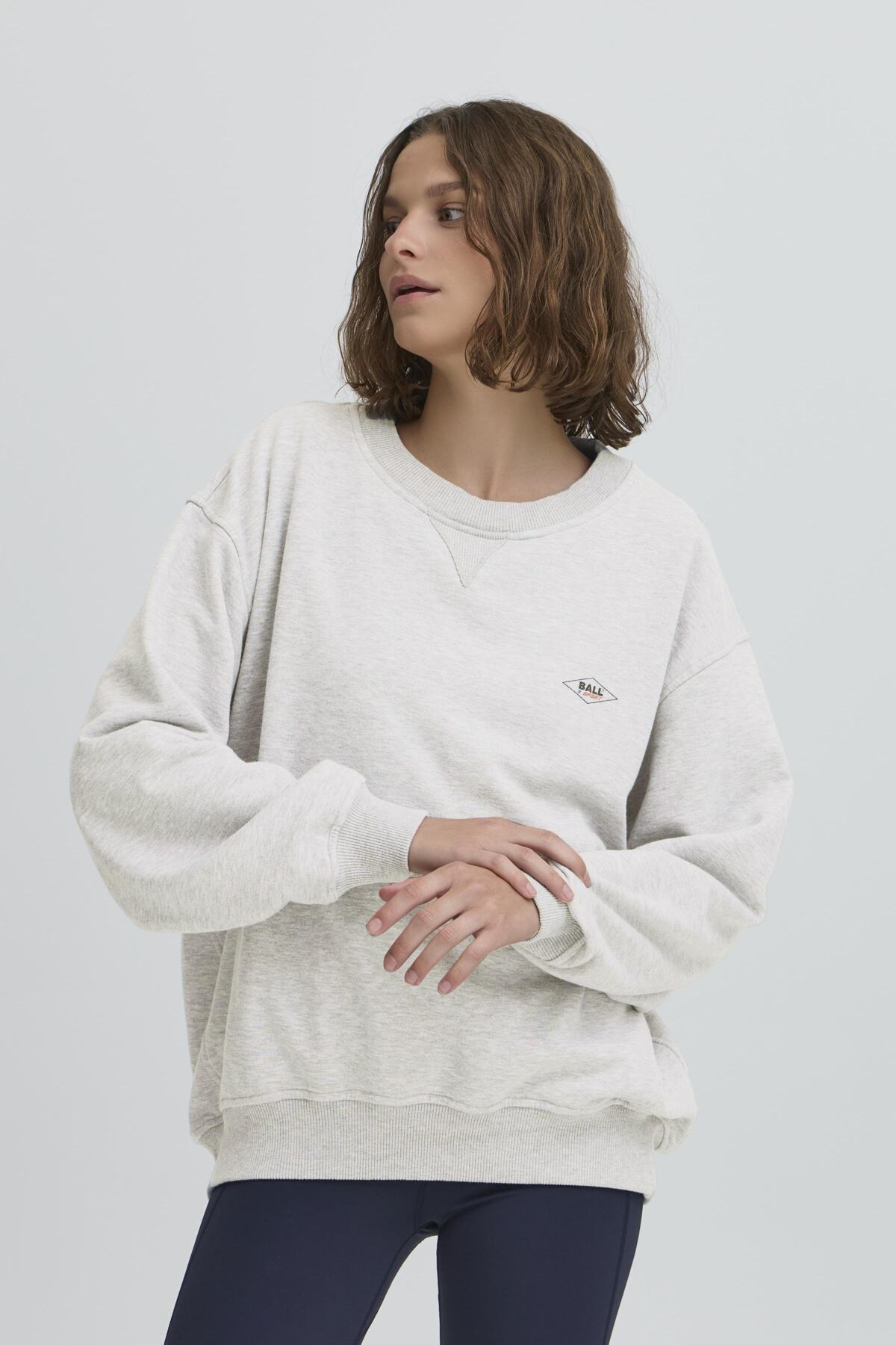 BAATTIVO CREWNECK SWEATSHIRT mediumgråmelerad - 50405372
